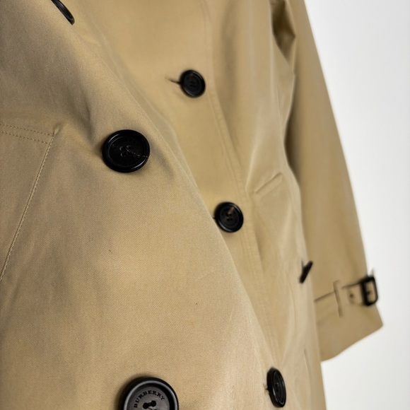 Burberry Buckingham Trench Coat Camel Tan Nova Check Lining Size 10 US Authentic - Picture 11 of 16